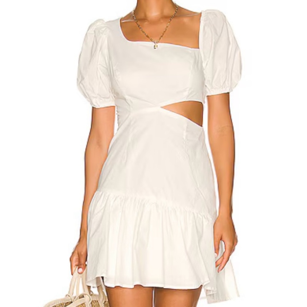 Astr Elegant White Dress